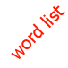 word list